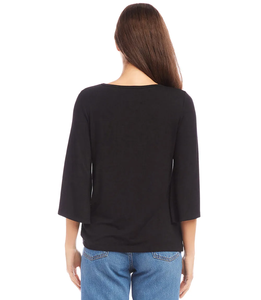 Flare Sleeve Pick Up Top