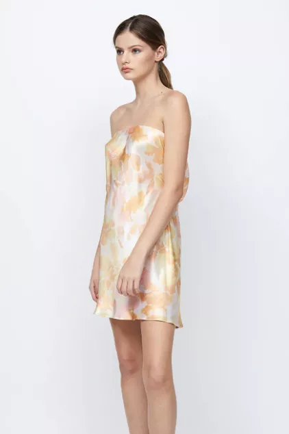 Floral Haze Indi Strapless Mini Dress