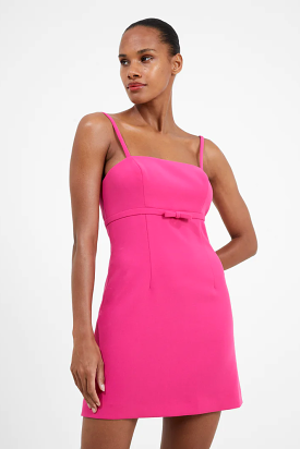 Fuchsia Ruth Bow Dress