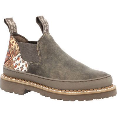 Georgia Women's Distressed Patchwork Romeo in Curry