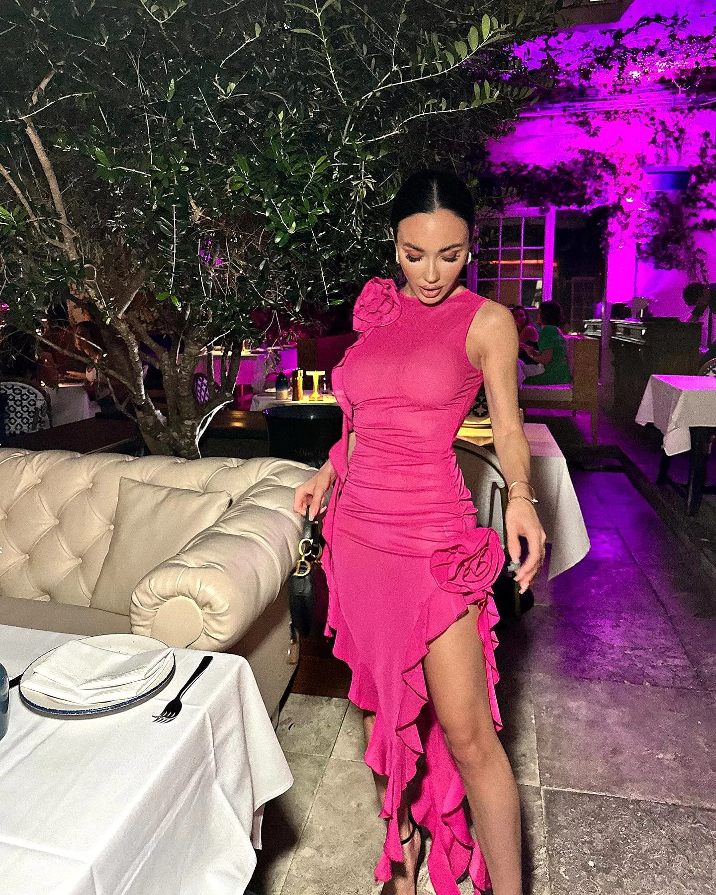 Haia Pink Midi Dress