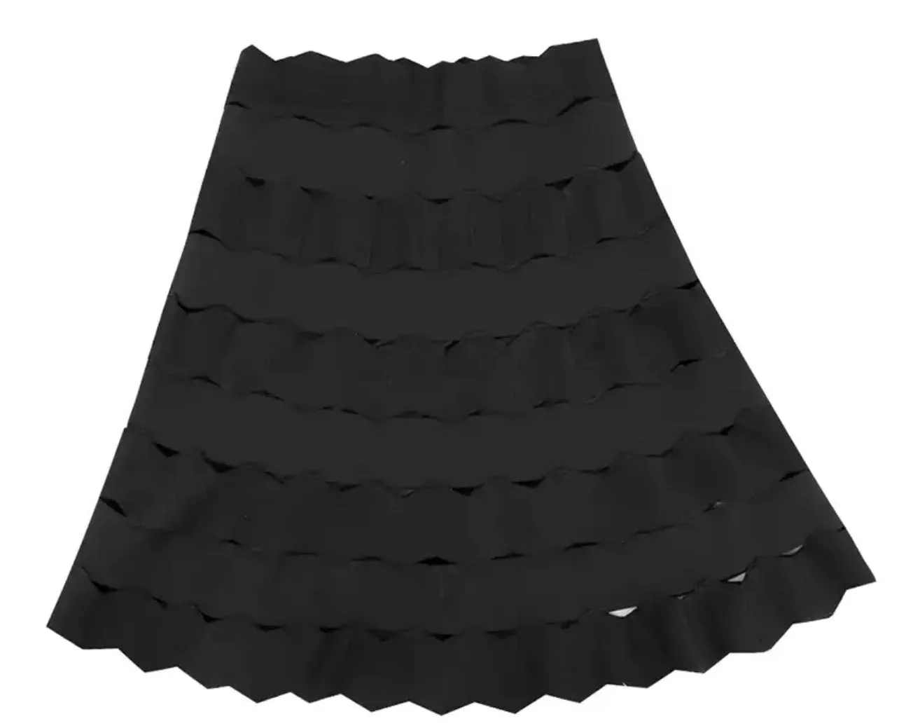 Jacquard Bandage Mini Skirt