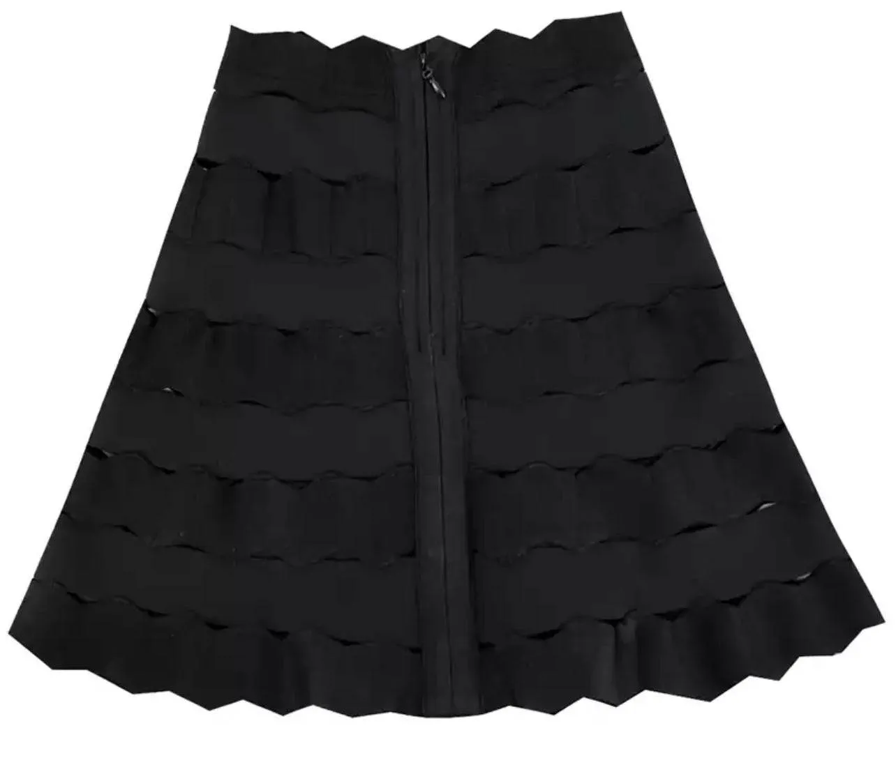 Jacquard Bandage Mini Skirt