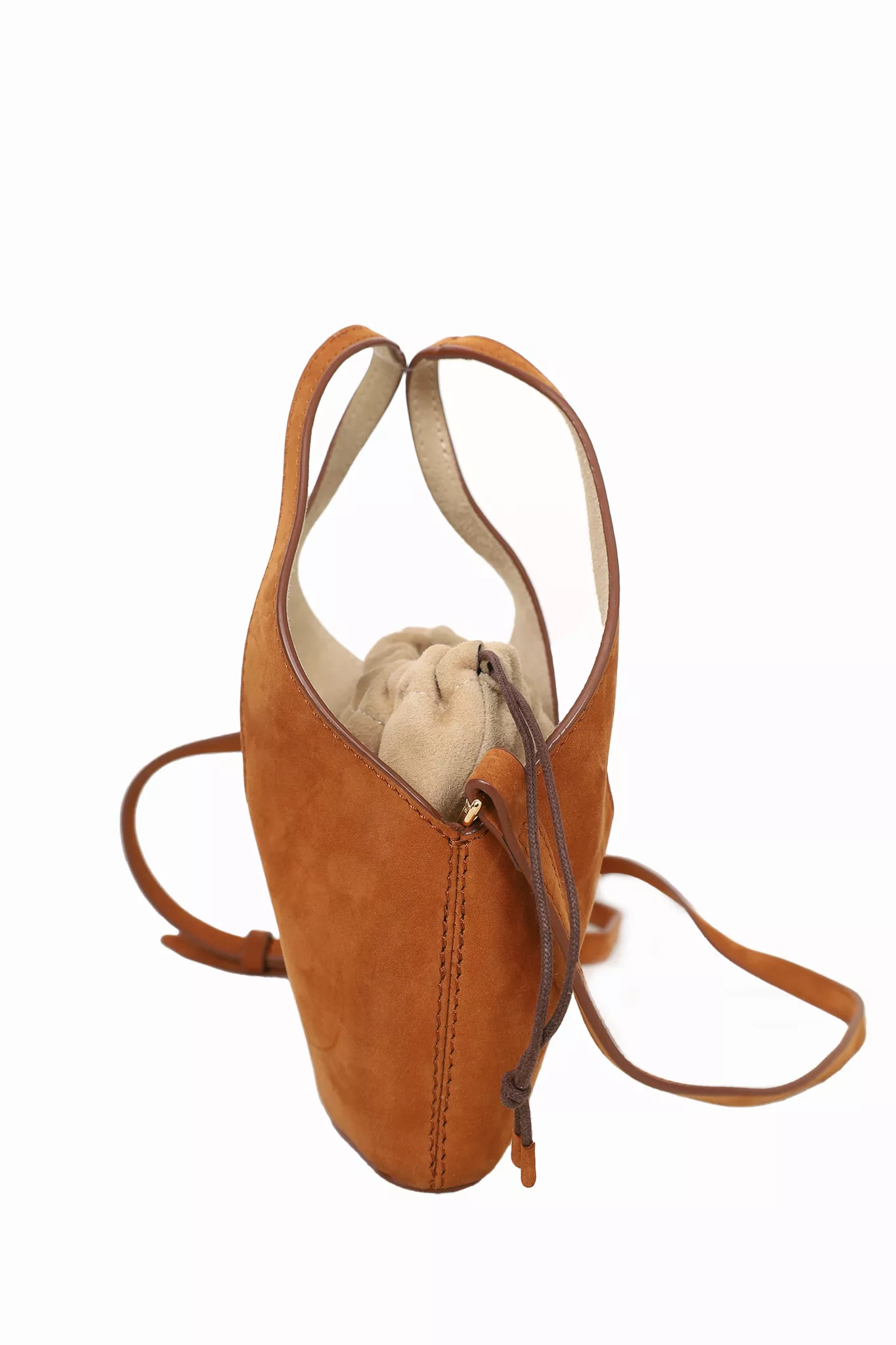 Jacquemus Brown Suede Le Cari?o Bucket Bag