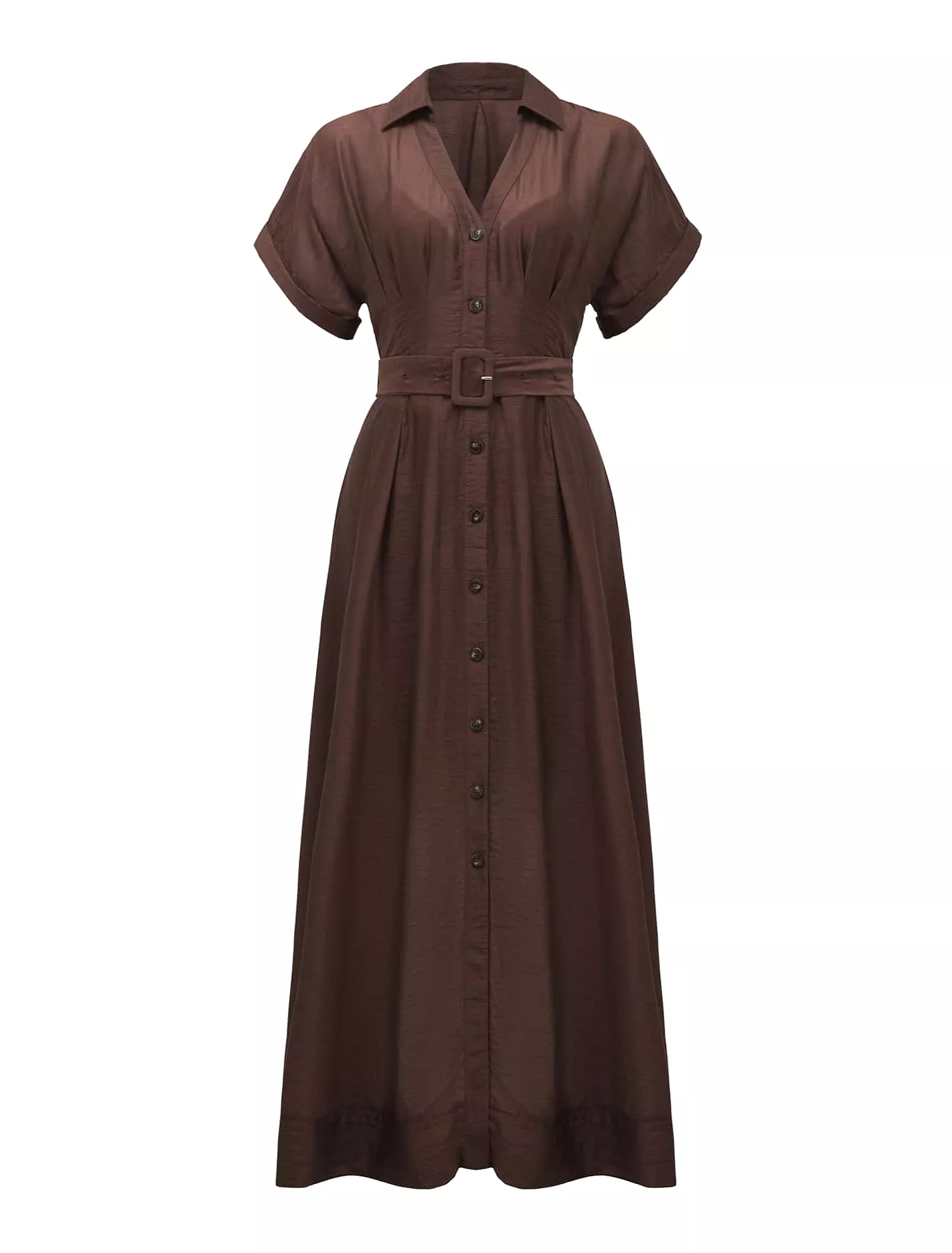 Judith Shirt Belt Midi Dress