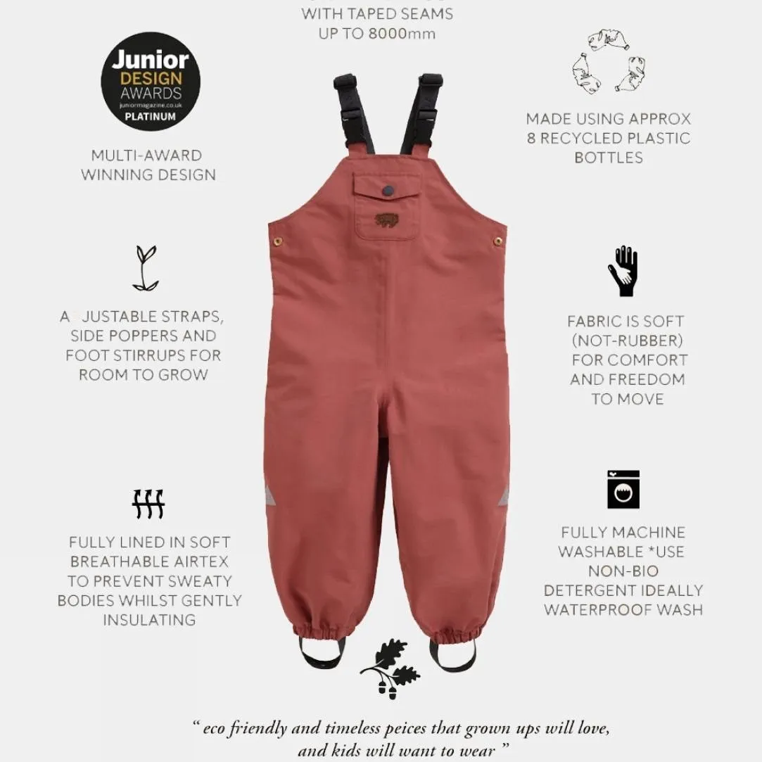 Kids Waterproof Dungarees