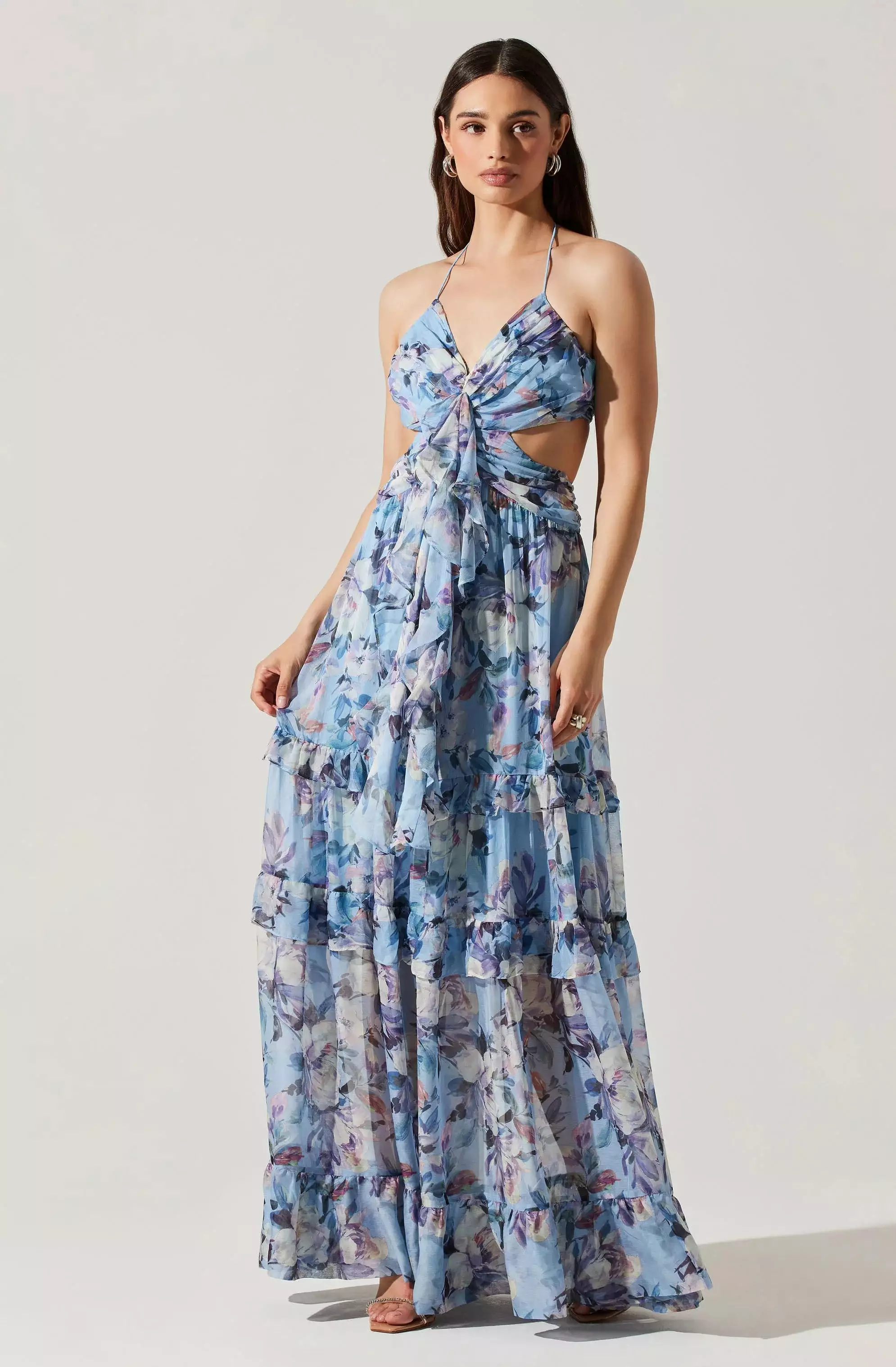 Kitsune Floral Maxi Dress