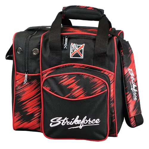 KR Strikeforce Flexx Red Scratch Single Bowling Ball Tote Bag