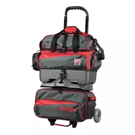 KR Strikeforce Konvoy Red/Smoke Four Ball Roller Bowling Bag