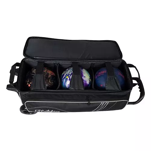 KR Strikeforce LR3 Sport Triple Roller Bowling Bag Black