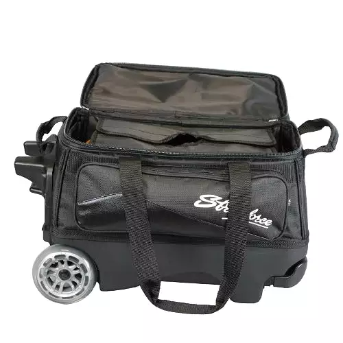 KR Strikeforce Royal Flush Double Roller Bowling Bag Black