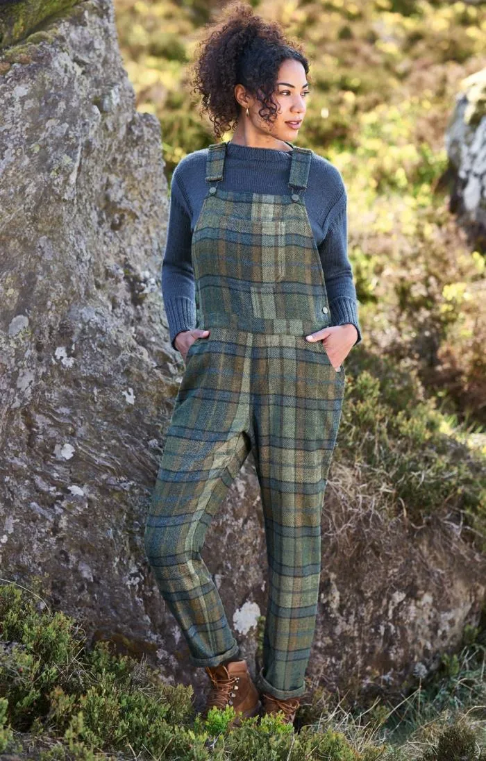 Ladies Tweed Dungarees