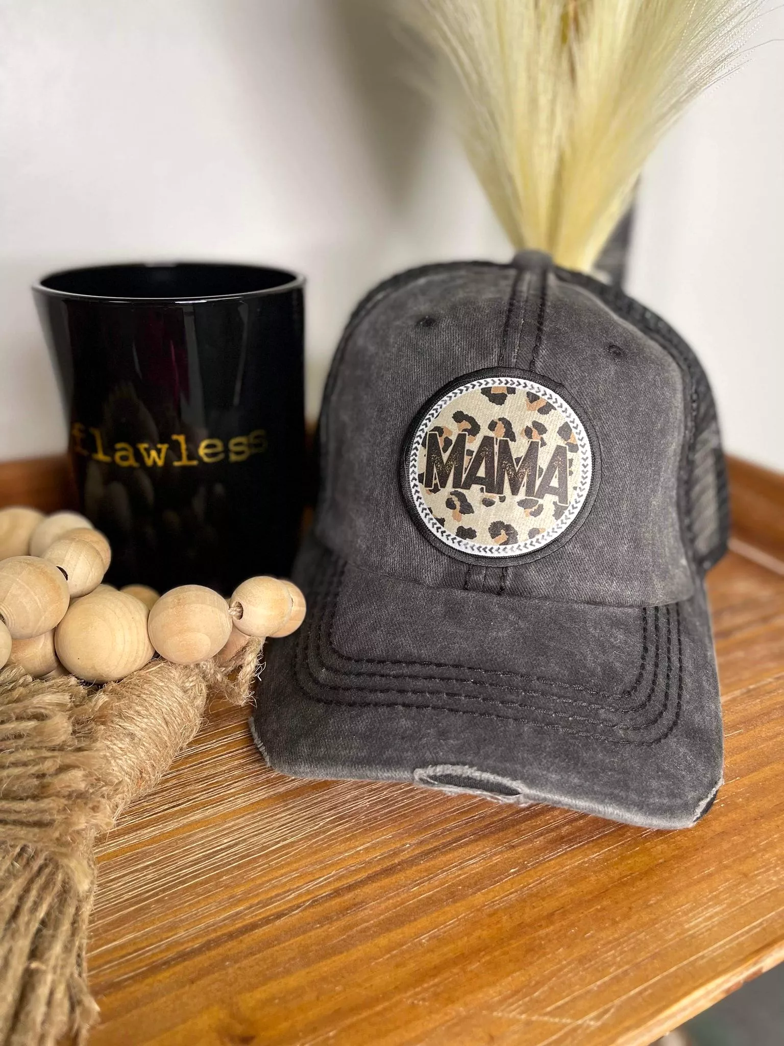 Leopard Mama Patch Hat