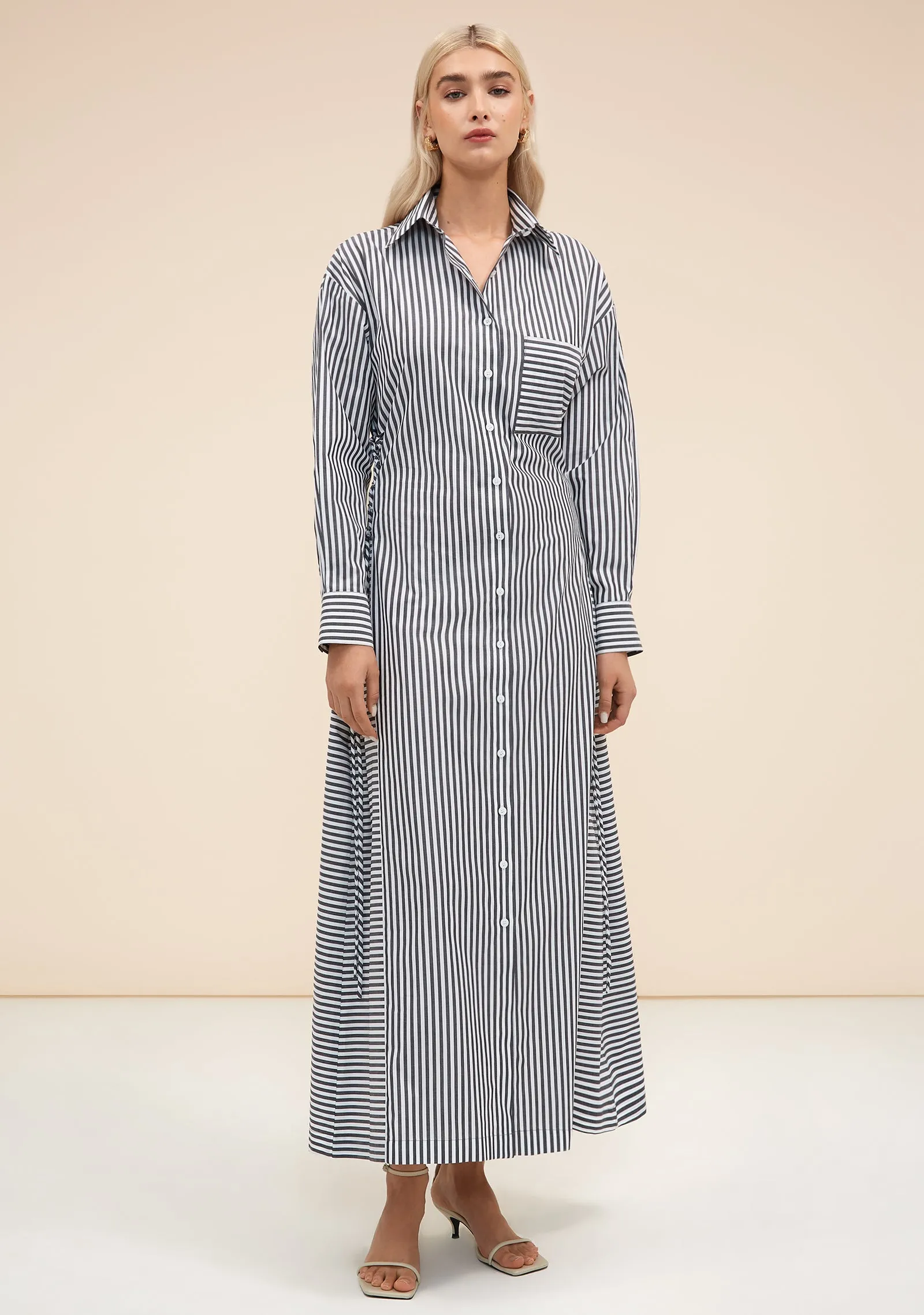 Lina Long Shirt Dress