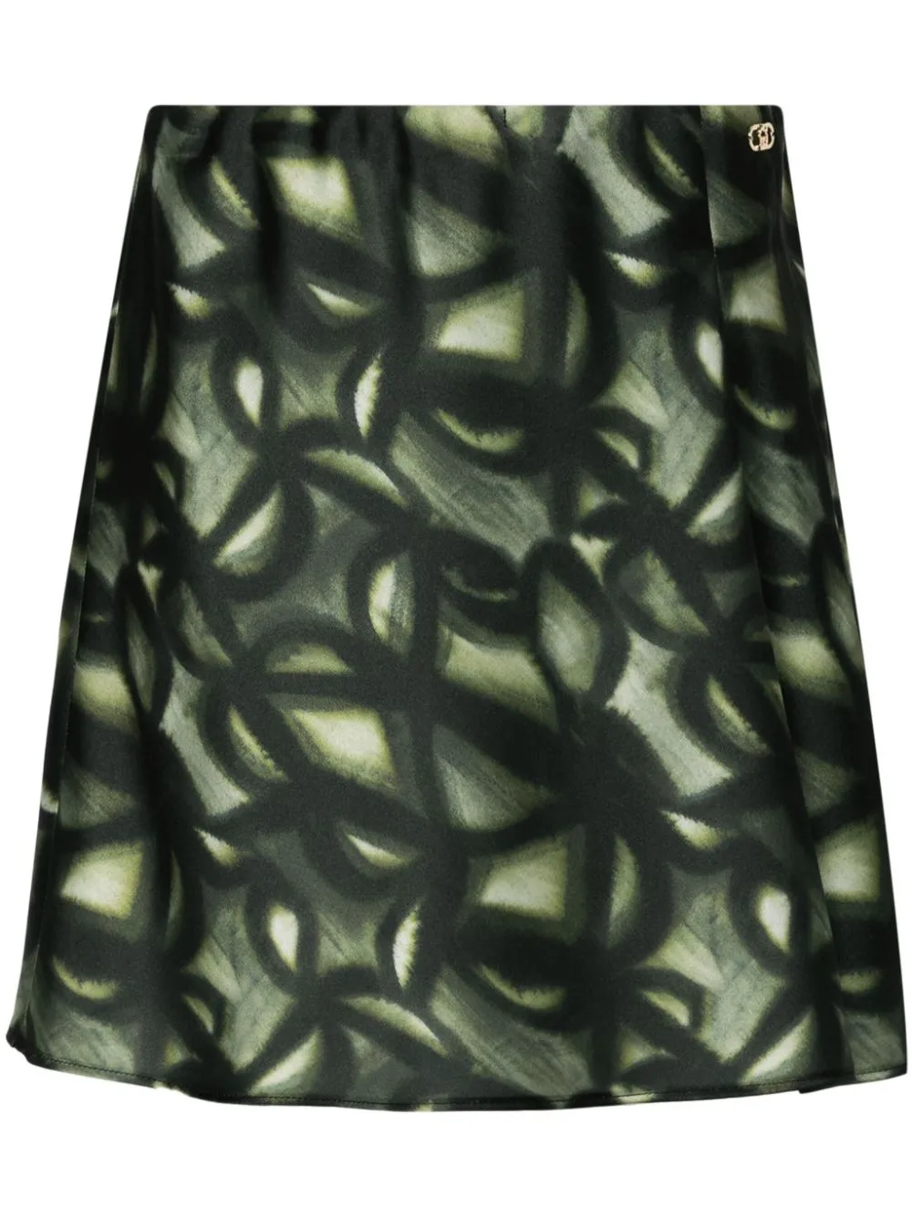 LIU JO logo-plaque mini skirt - Green