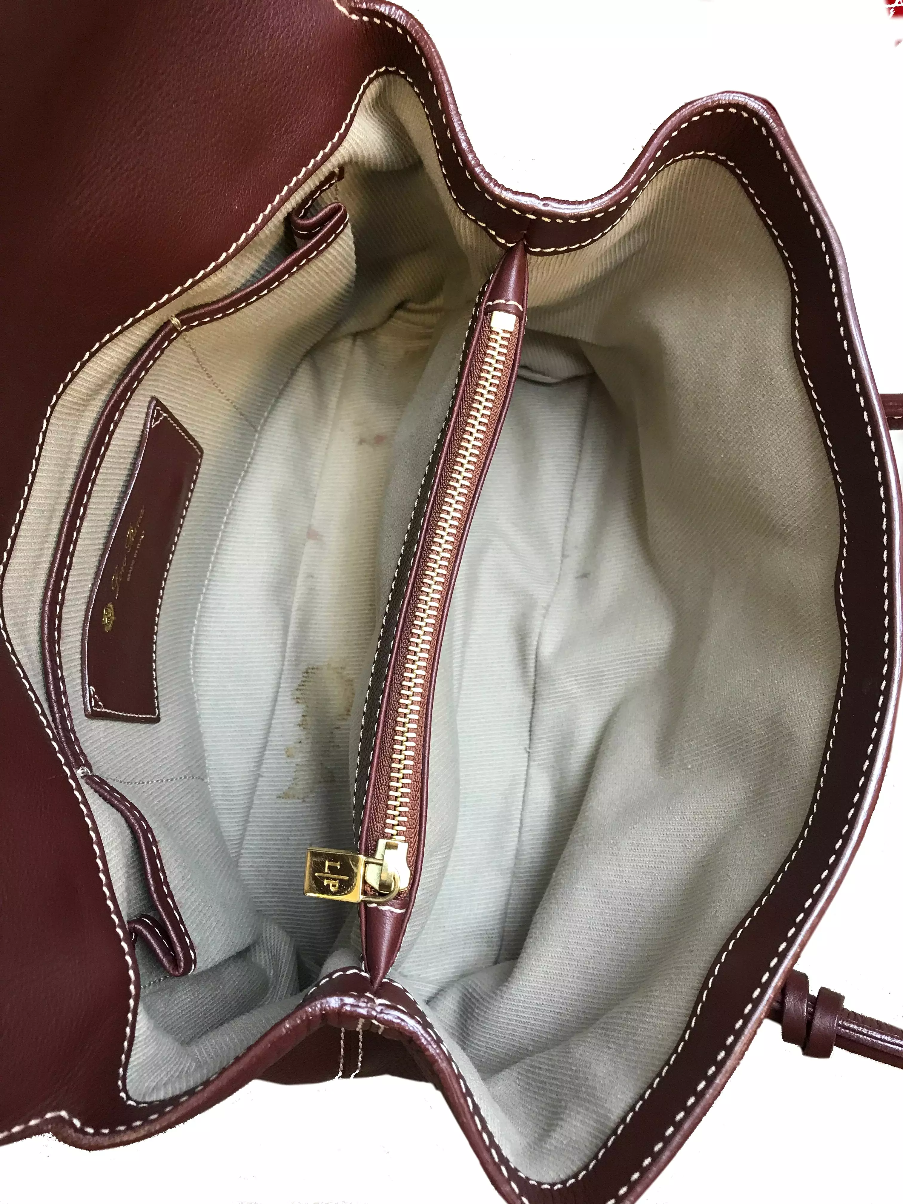 Loro Piana Leather Dandy Bag