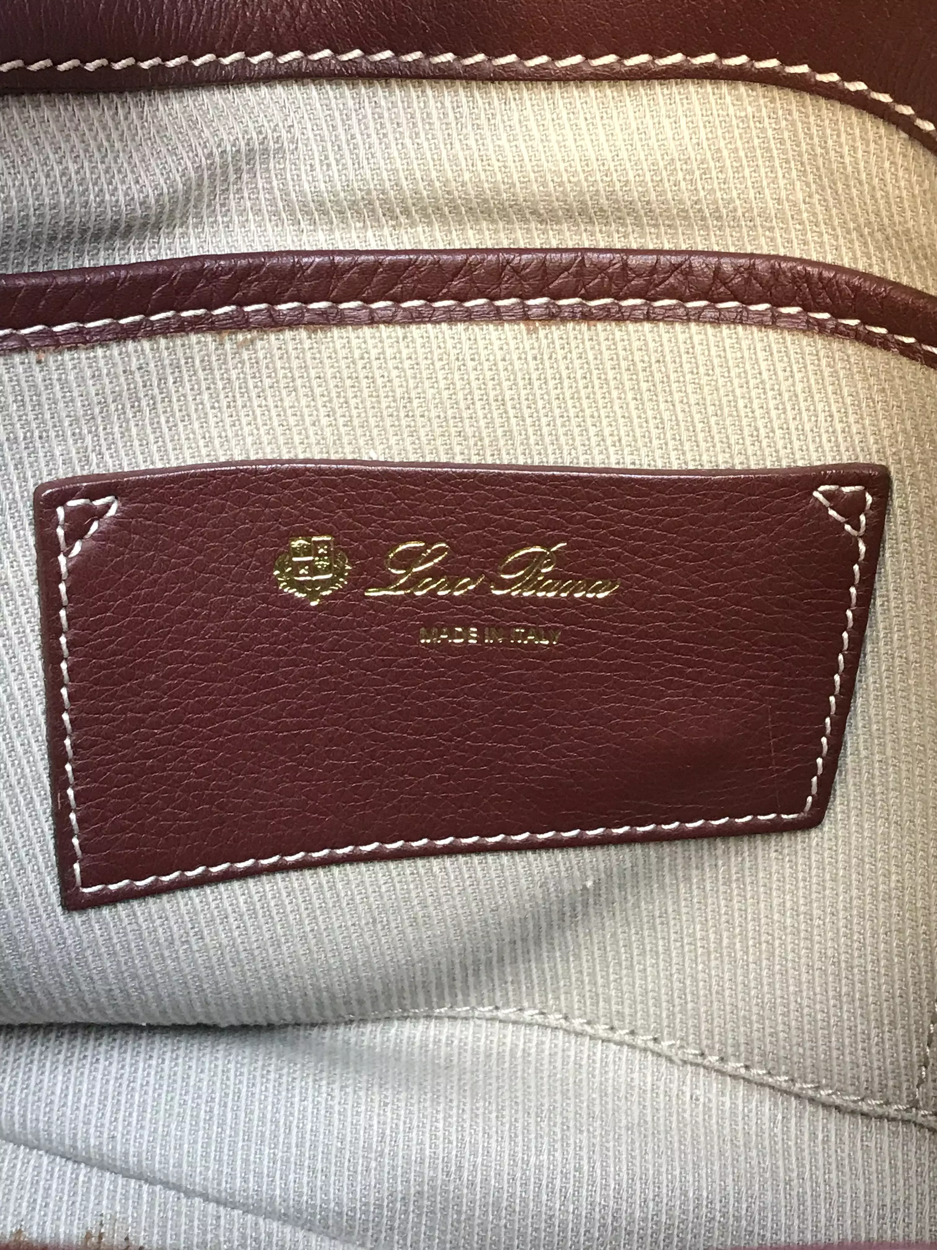 Loro Piana Leather Dandy Bag