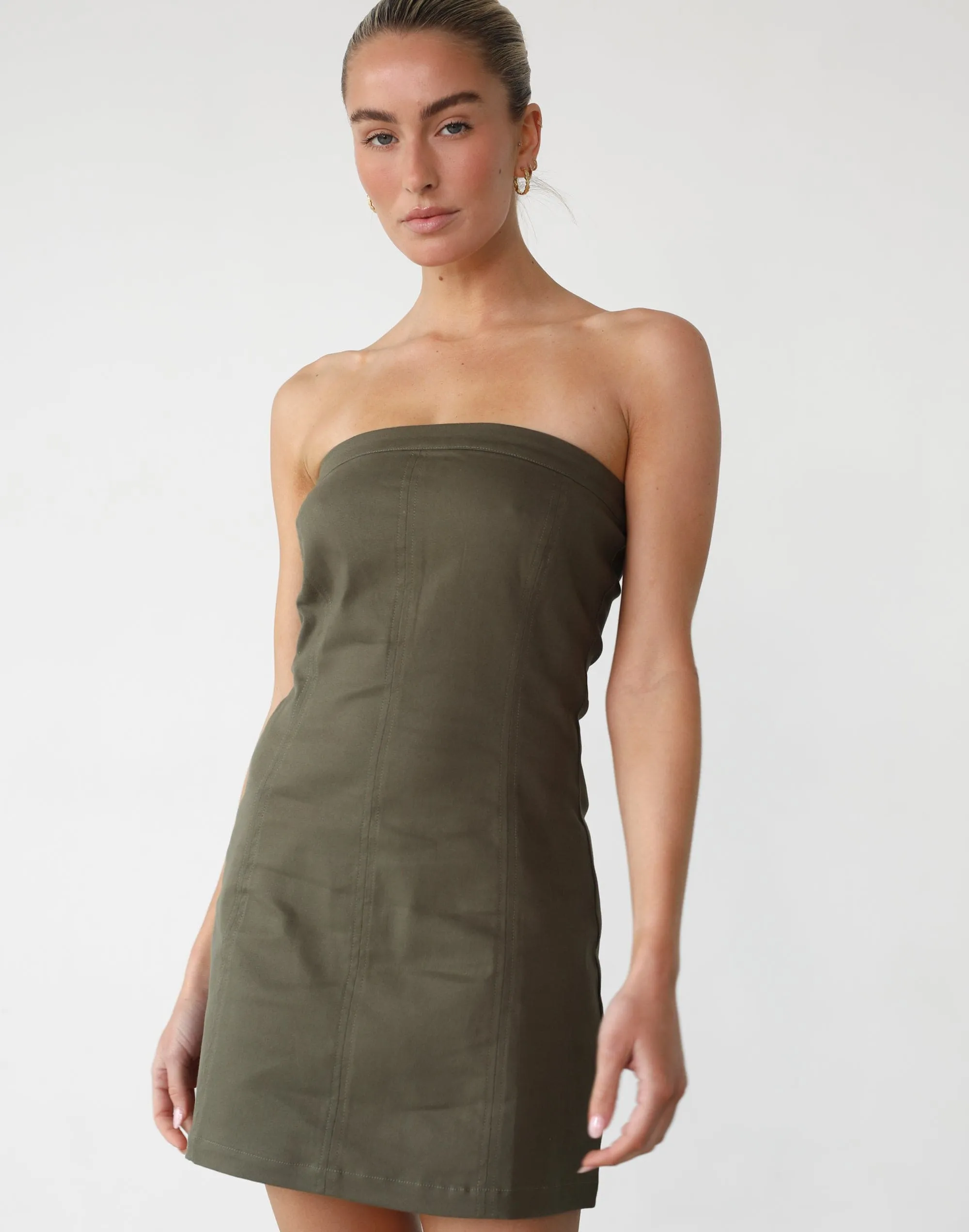 Lynden Mini Dress (Olive)