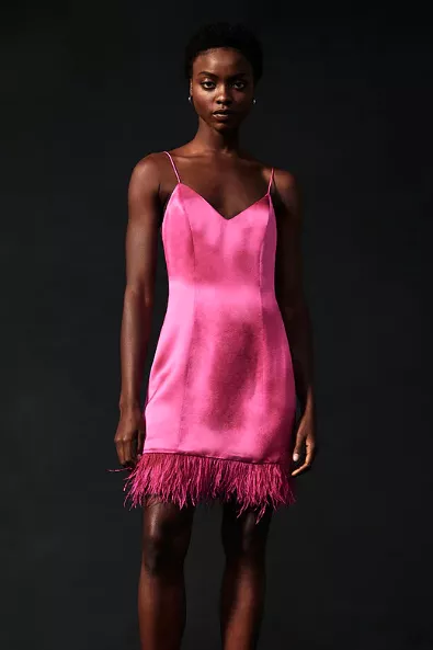 Magnolia Pink Roxanne Feather Dress