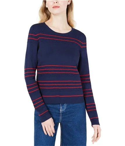 Maison Jules Womens Textured Pullover Sweater