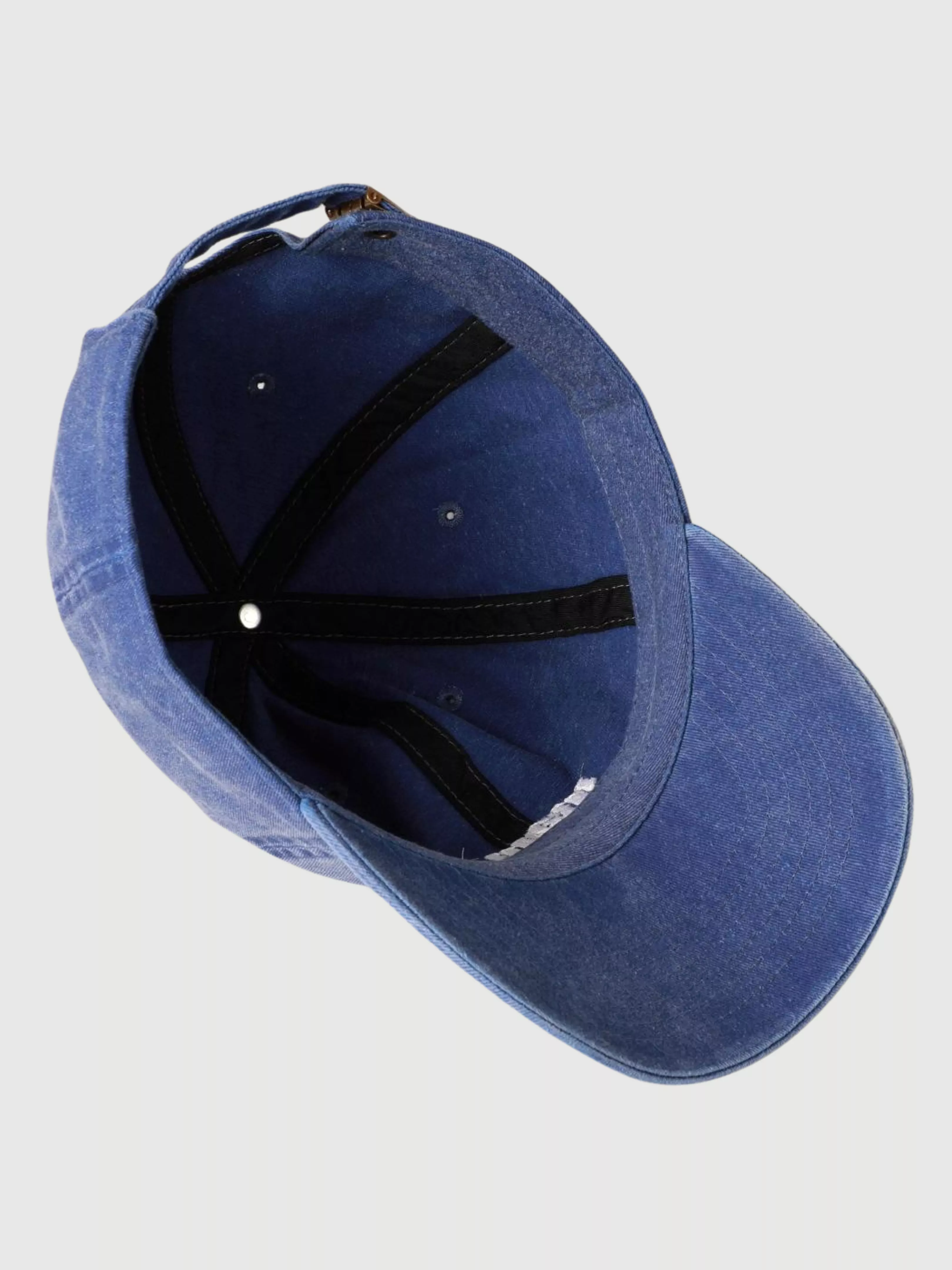 Mama Embroidered Cotton Baseball Cap - Blue