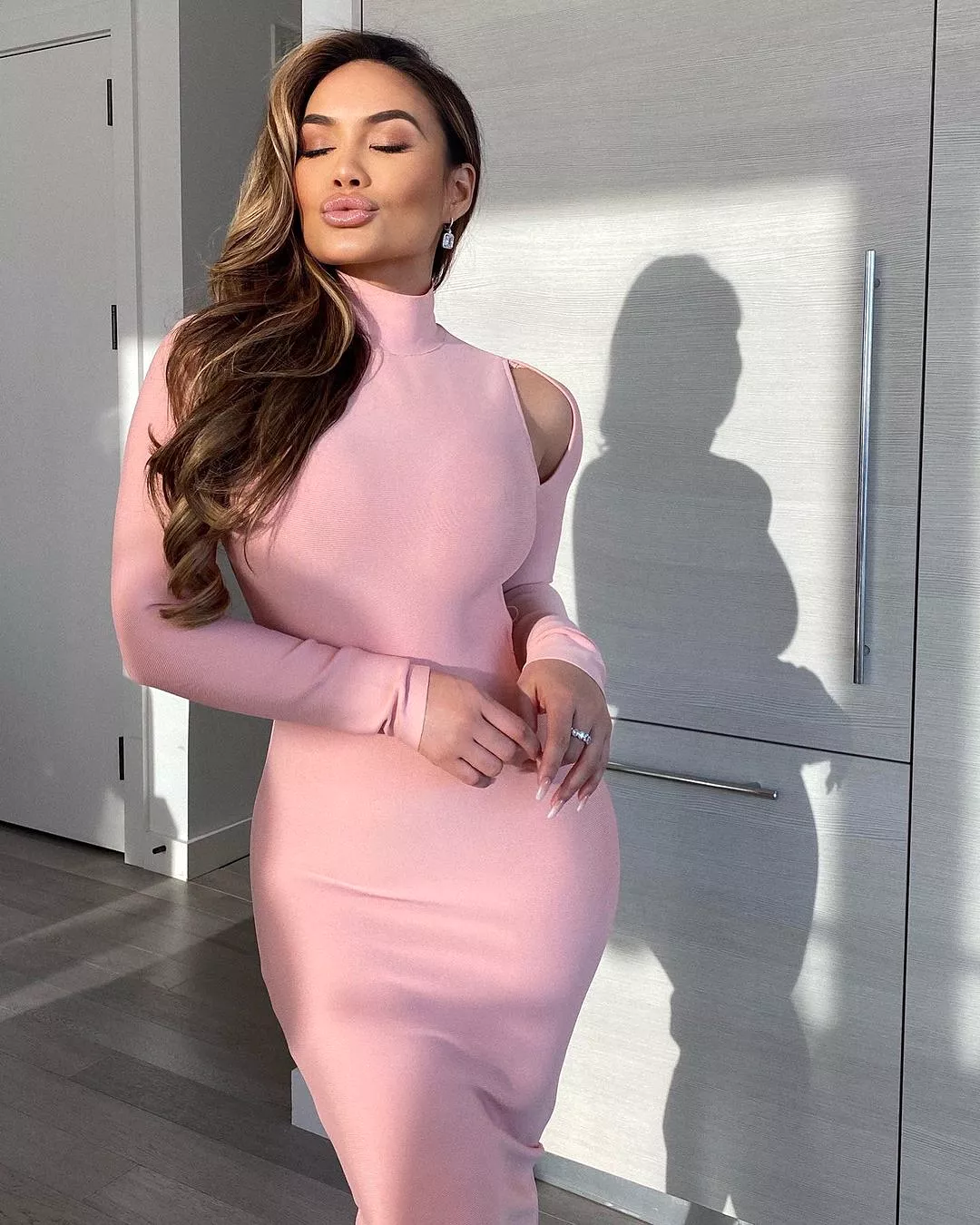 Margot Pink Midi Dress