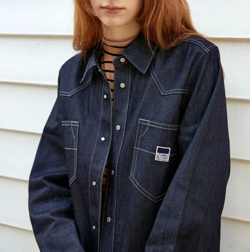 Marithe + Francois Girbaud  |[MARITHE]★HERITAGE DENIM SHIRT