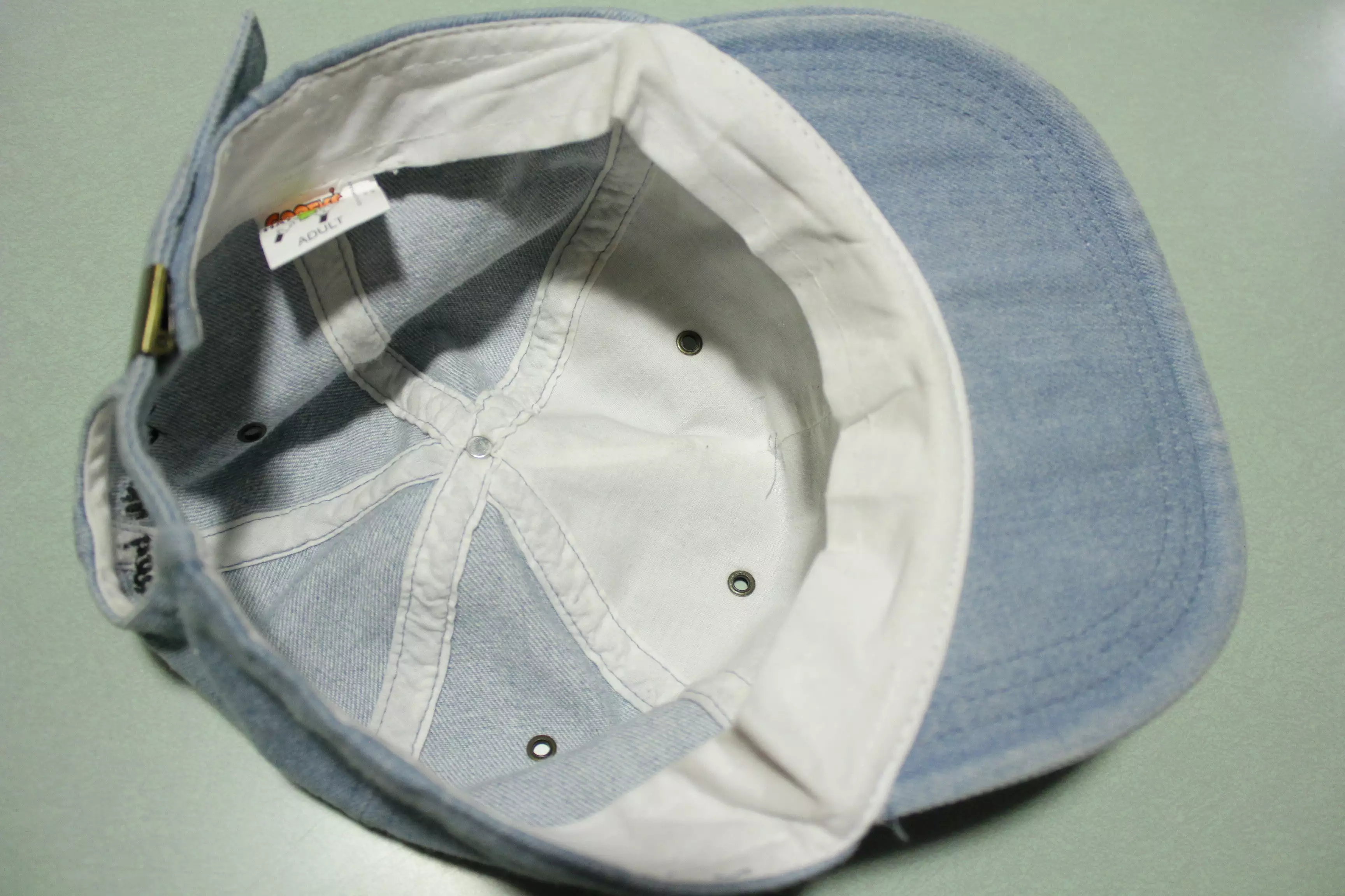 Mickey Mouse Denim Chambray Vintage 90's Adjustable Back Hat