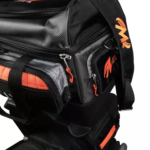 Motiv Vault 6 Ball Roller Black Orange Bowling Bag