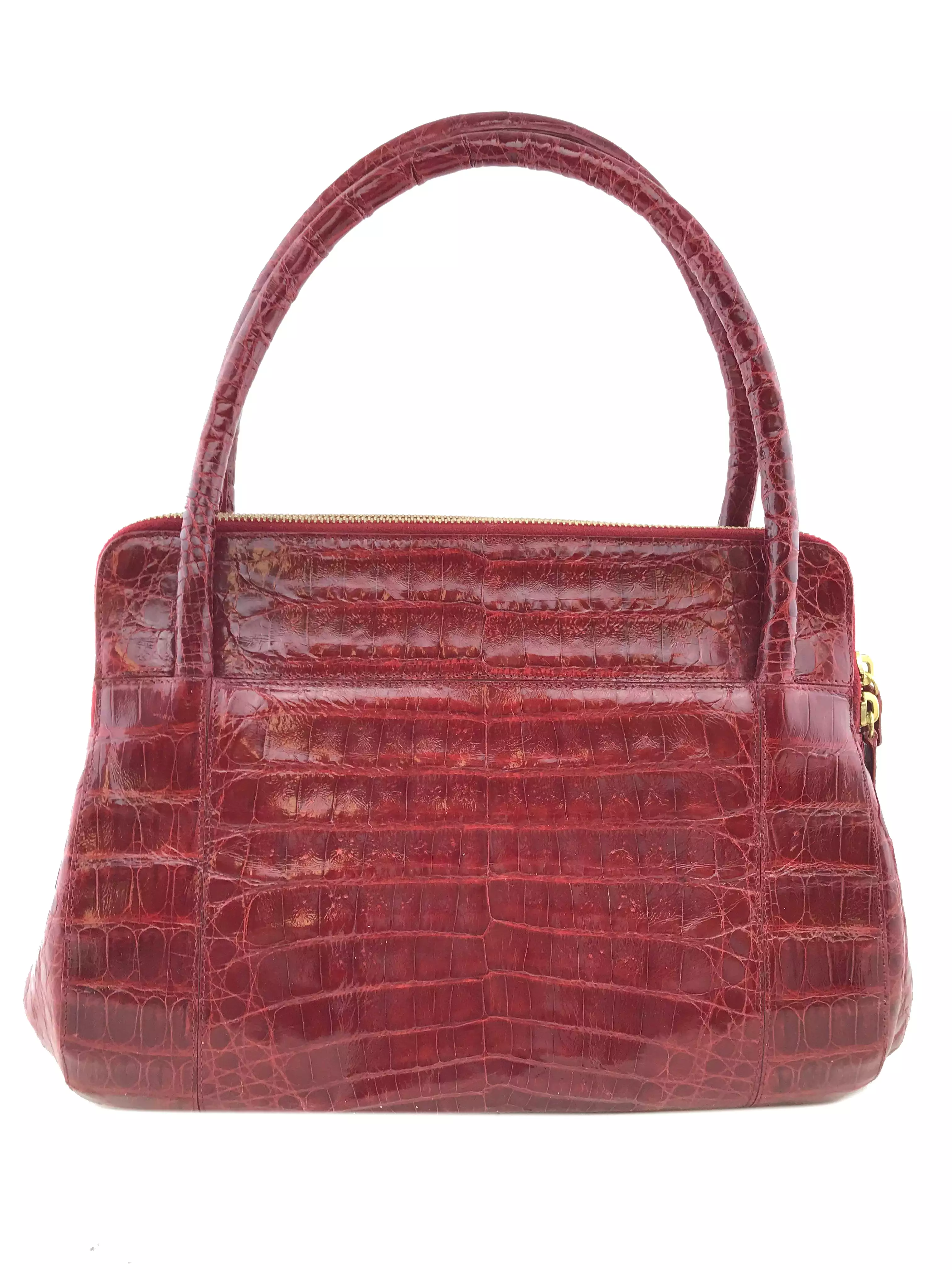 Nancy Gonzalez Crocodile Double Zip Tote Bag