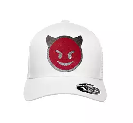 NEW! The RMG Red Demon Emoji Flexfit Snapback 110 Baseball Hat