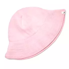 oh baby! Cotton Terry Sun Hat with Strap - Pink