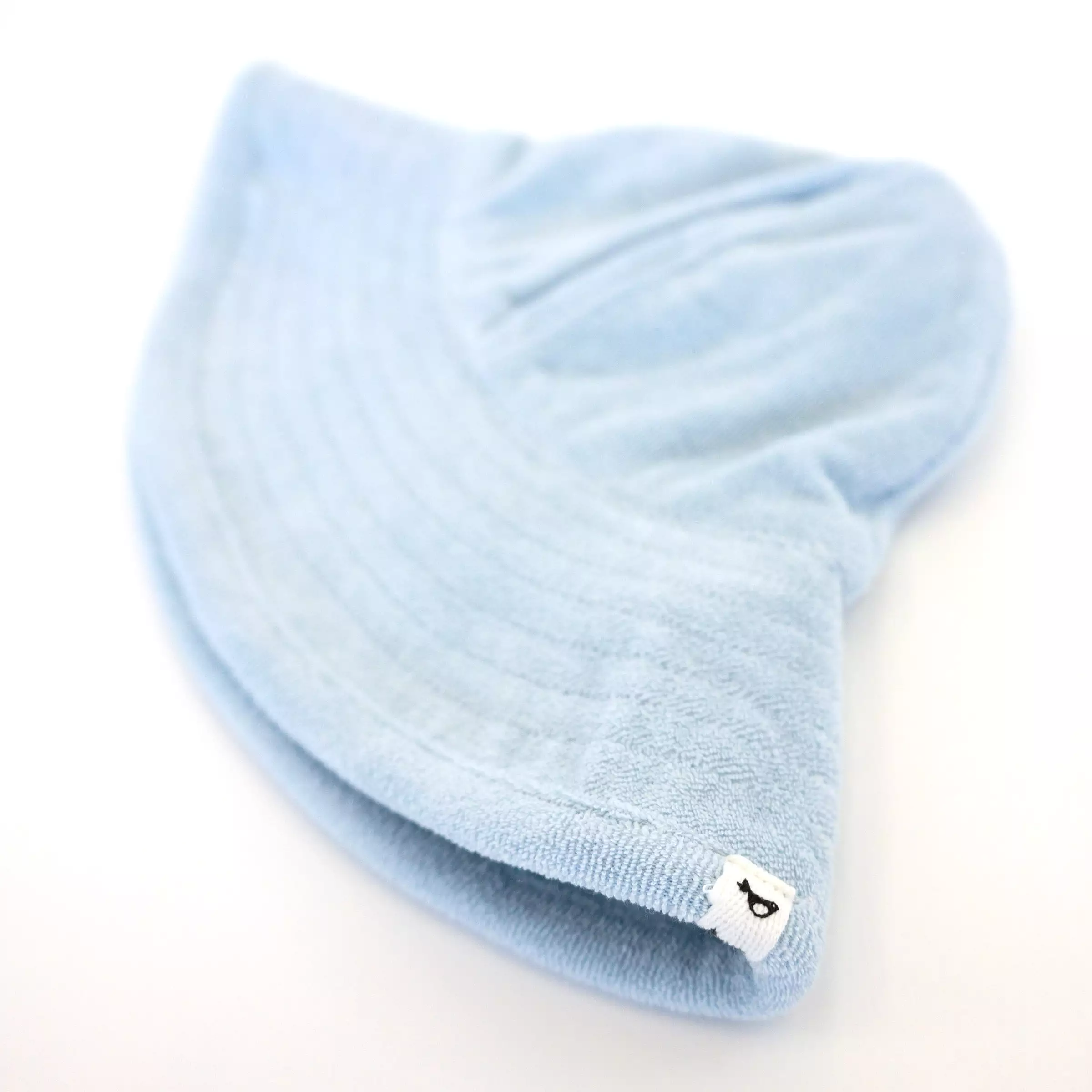 oh baby! Cotton Terry Sun Hat with Strap - Sky Blue