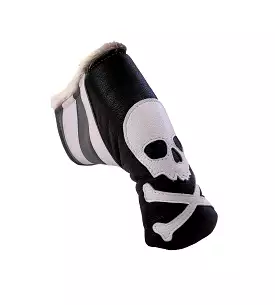 One-Of-A-Kind! Skull & Bones Monochromatic Blade Putter Headcover