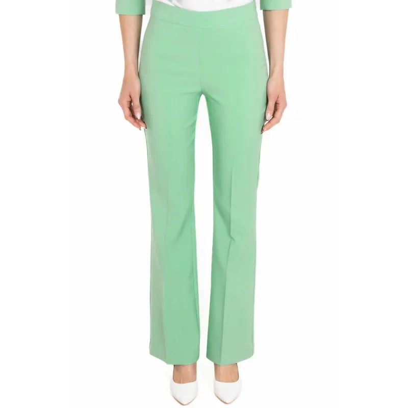 PANTALONE FLARE IN TESSUTO TECNICO, VERDE