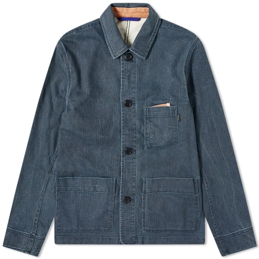 Paul Smith Washed Denim Chore JacketBlue