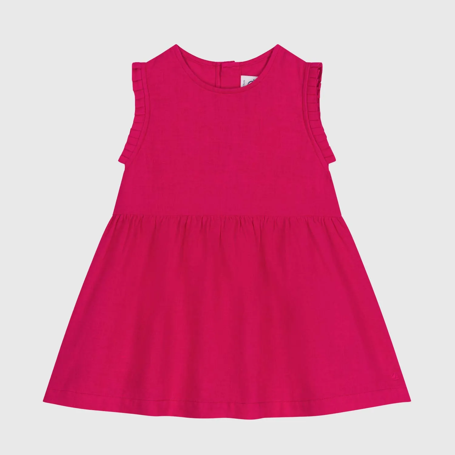 Petit Bateau Dark Pink Dress For Girls