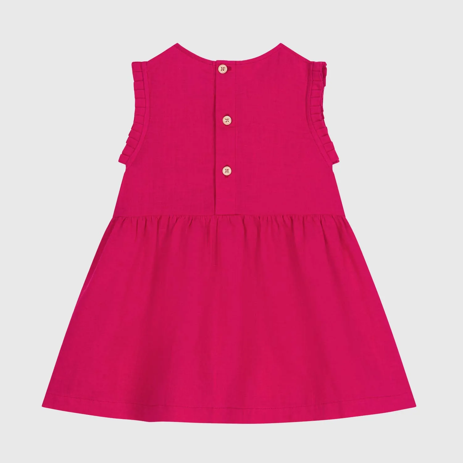 Petit Bateau Dark Pink Dress For Girls