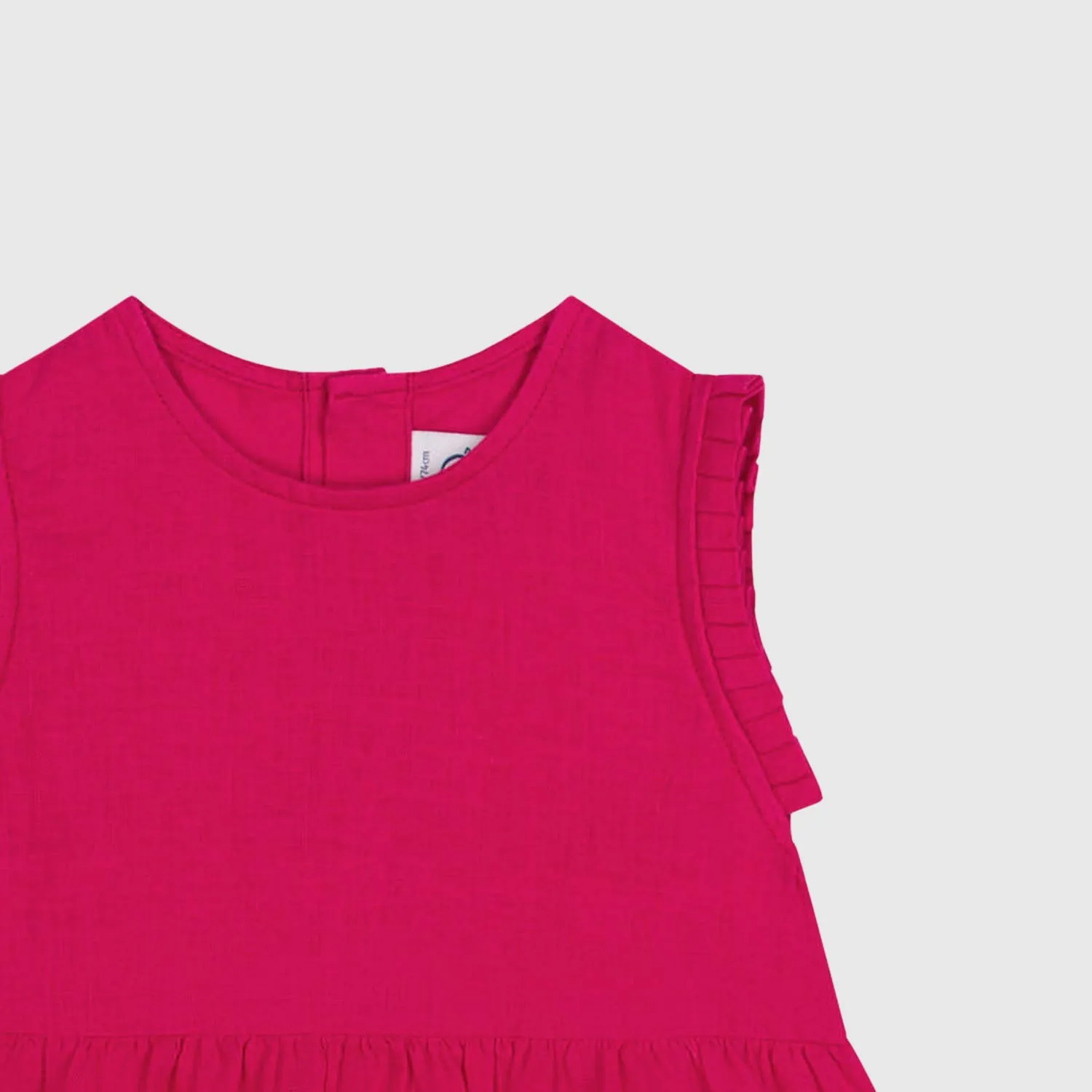 Petit Bateau Dark Pink Dress For Girls