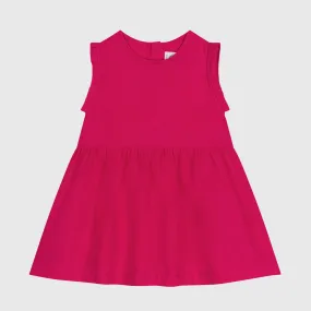 Petit Bateau Dark Pink Dress For Girls