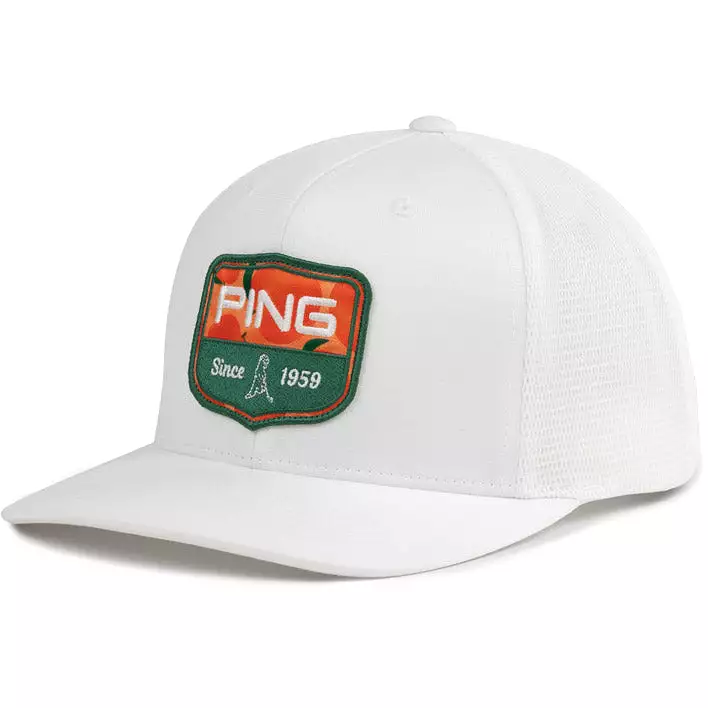 Ping Heritage Limited Edition Snapback Hat White 2024