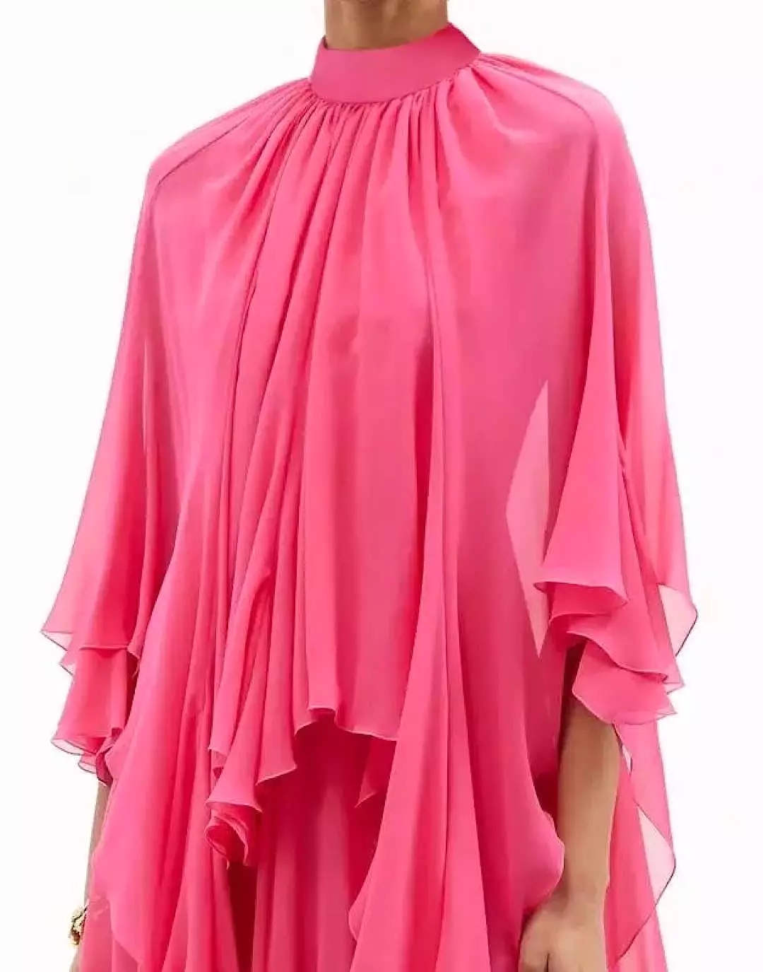 Pink Multi Layer Asymmetrical Dress