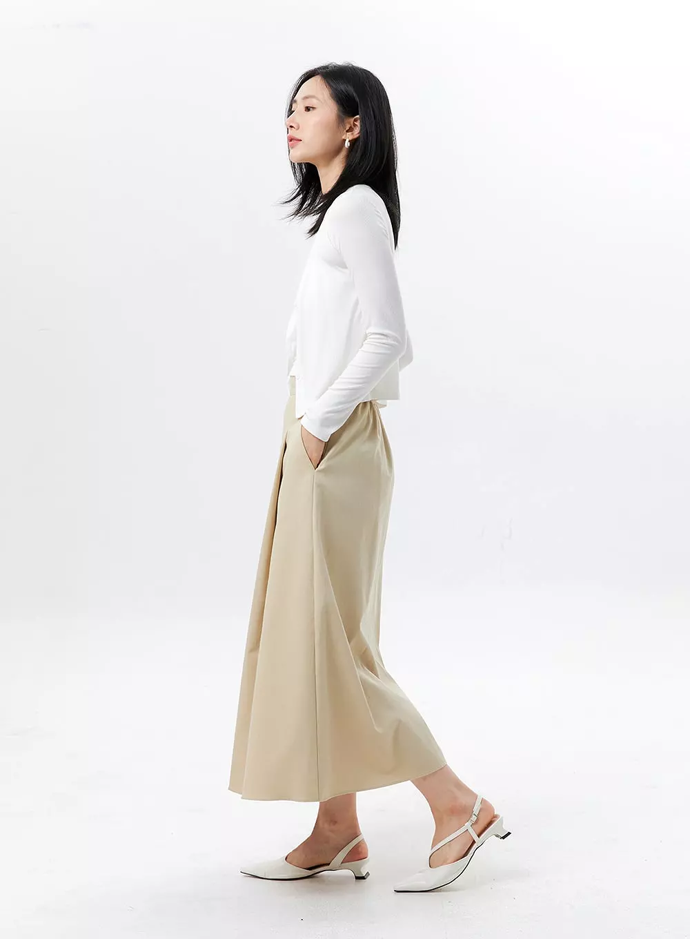 Pleated Maxi Skirt OL325