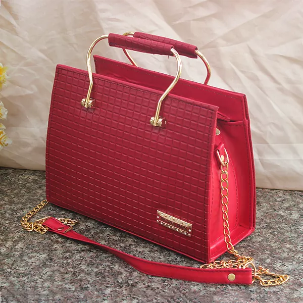 Red Fancy Hand & Shoulder Bag for Girls