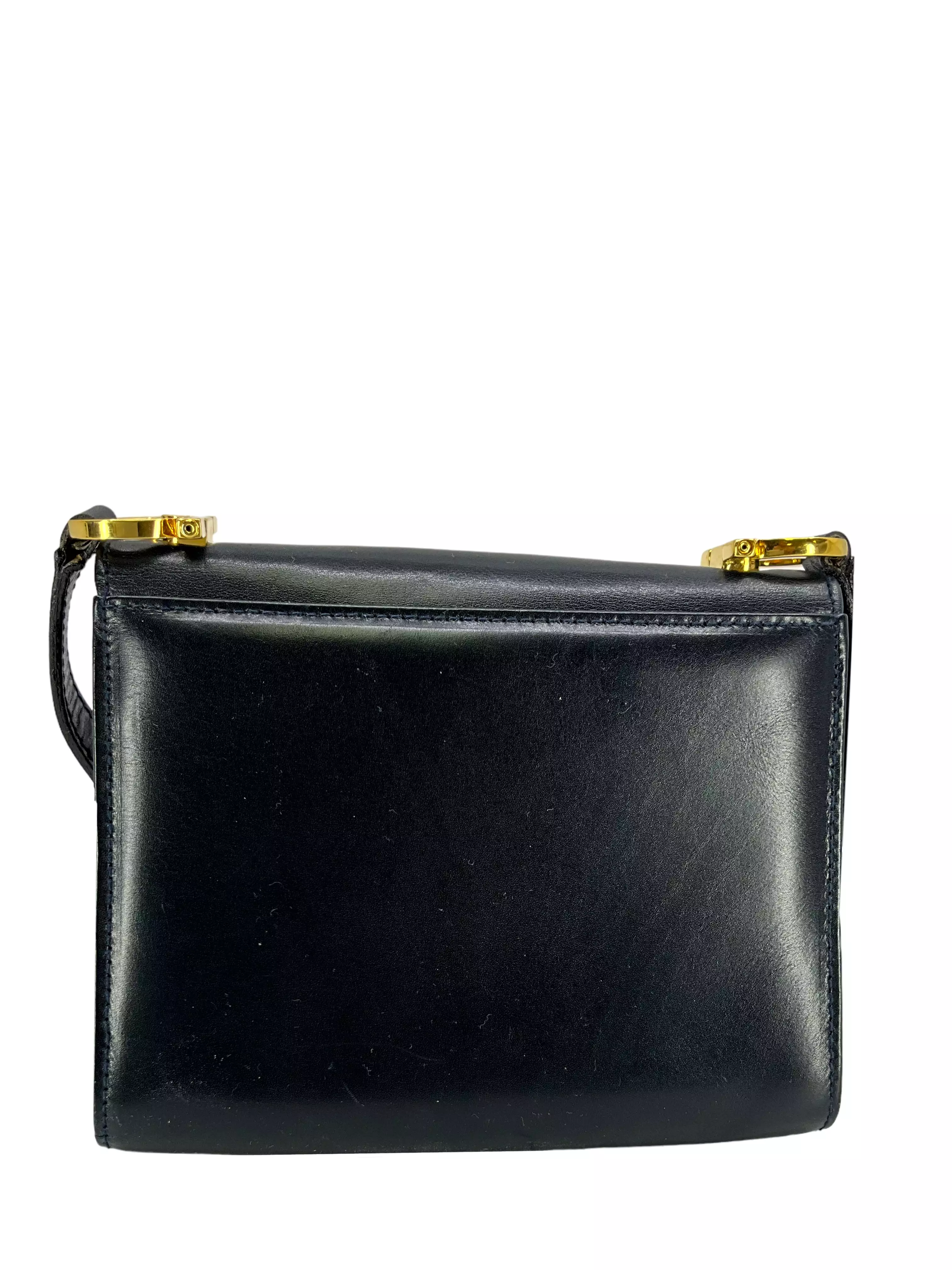 Salvatore Ferragamo Vintage Gancini Leather Flap Crossbody Bag