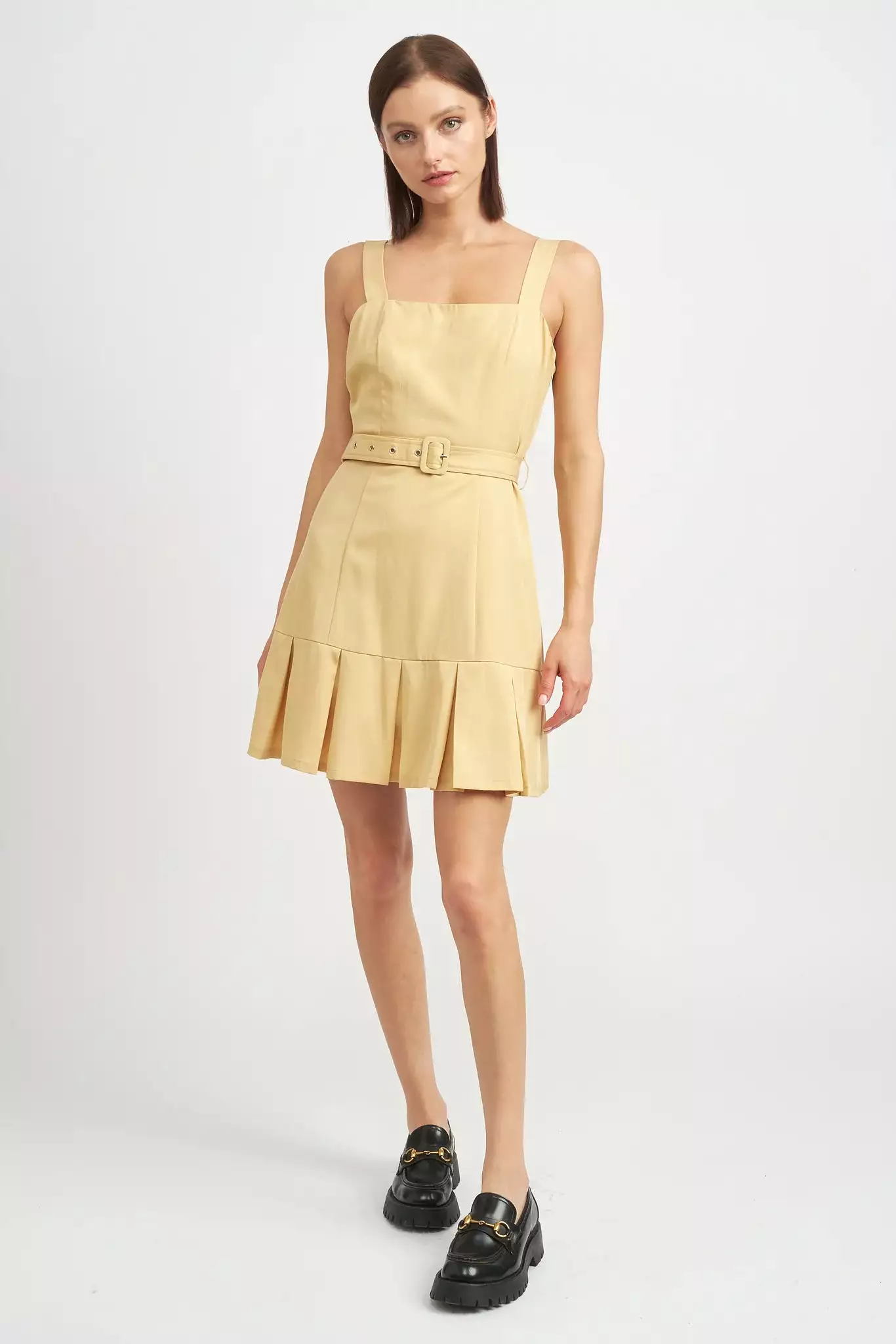 SAMANTHA PLEATED SKIRT DRESS