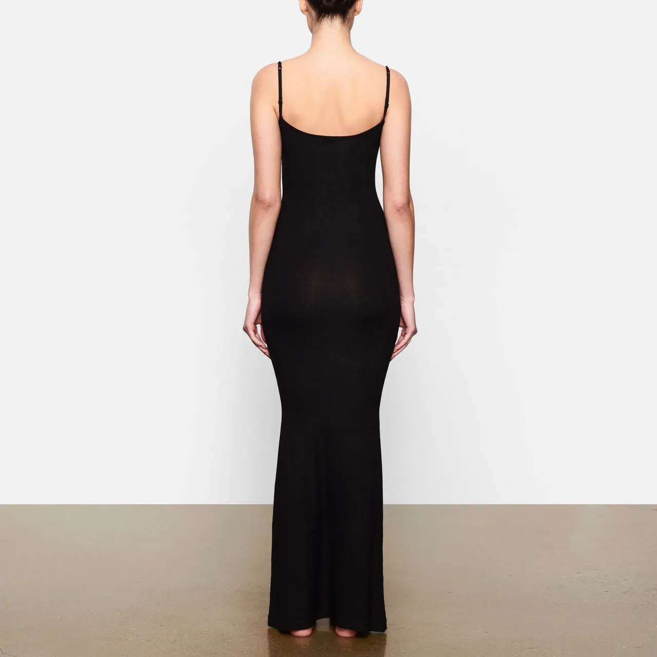 SKIMS SOFT LOUNGE Long Slip Dress Onyx - Black