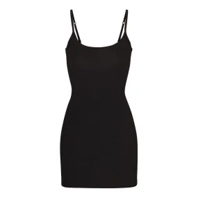 SKIMS SOFT LOUNGE Mini Slip Dress Onyx - Black