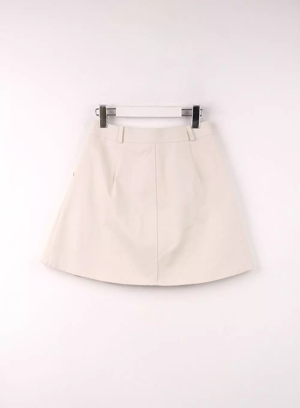 Solid Pleated Midi Skirt CF406