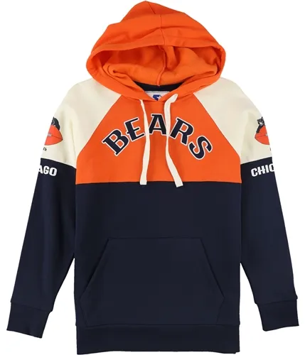 Starter Womens Chicago Bears Colorblock Hoodie Sweatshirt